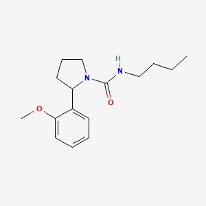 molecular formula C16H24N2O2 B7169228 N-butyl-2-(2-methoxyphenyl)pyrrolidine-1-carboxamide 