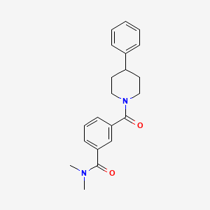 molecular formula C21H24N2O2 B7169844 N,N-dimethyl-3-(4-phenylpiperidine-1-carbonyl)benzamide 