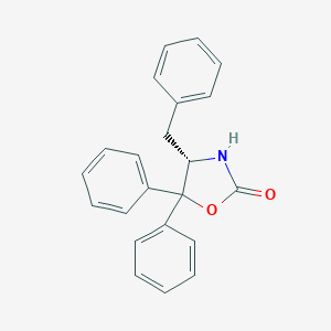 molecular formula C22H19NO2 B071716 (S)-4-Benzyl-5,5-diphenyloxazolidin-2-one CAS No. 191090-38-7