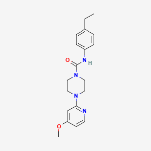 molecular formula C19H24N4O2 B7171647 N-(4-ethylphenyl)-4-(4-methoxypyridin-2-yl)piperazine-1-carboxamide 