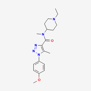 molecular formula C19H27N5O2 B7171850 N-(1-ethylpiperidin-4-yl)-1-(4-methoxyphenyl)-N,5-dimethyltriazole-4-carboxamide 