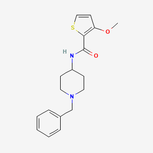 molecular formula C18H22N2O2S B7172048 N-(1-benzylpiperidin-4-yl)-3-methoxythiophene-2-carboxamide 