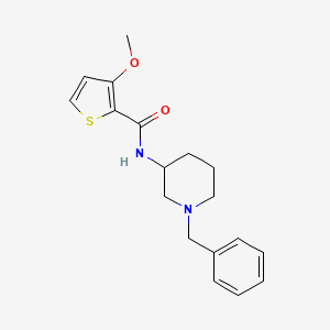 molecular formula C18H22N2O2S B7172106 N-(1-benzylpiperidin-3-yl)-3-methoxythiophene-2-carboxamide 