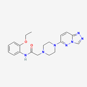 molecular formula C19H23N7O2 B7172147 N-(2-ethoxyphenyl)-2-[4-([1,2,4]triazolo[4,3-b]pyridazin-6-yl)piperazin-1-yl]acetamide 
