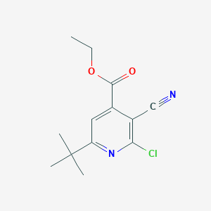 Ethyl 6-(tert-butyl)-2-chloro-3-cyanoisonicotinate