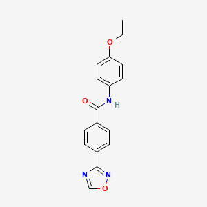 molecular formula C17H15N3O3 B7172628 N-(4-ethoxyphenyl)-4-(1,2,4-oxadiazol-3-yl)benzamide 