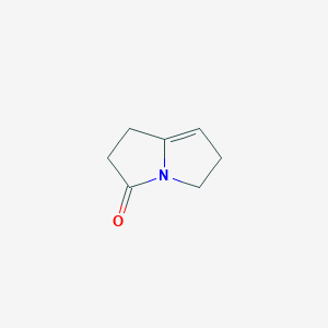 molecular formula C7H9NO B071727 5,6-Dihydro-1H-pyrrolizin-3(2H)-one CAS No. 177273-92-6