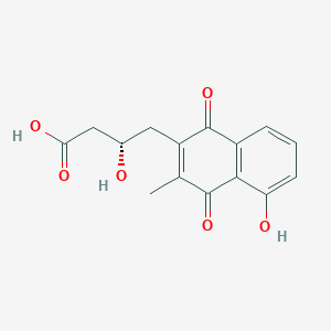 molecular formula C15H14O6 B071728 Juglomycin Z CAS No. 160162-39-0