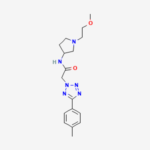 molecular formula C17H24N6O2 B7172871 N-[1-(2-methoxyethyl)pyrrolidin-3-yl]-2-[5-(4-methylphenyl)tetrazol-2-yl]acetamide 