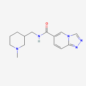molecular formula C14H19N5O B7172963 N-[(1-methylpiperidin-3-yl)methyl]-[1,2,4]triazolo[4,3-a]pyridine-6-carboxamide 