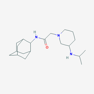molecular formula C20H35N3O B7173031 N-(2-adamantyl)-2-[3-(propan-2-ylamino)piperidin-1-yl]acetamide 