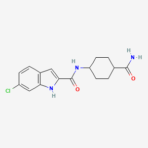 molecular formula C16H18ClN3O2 B7173293 N-(4-carbamoylcyclohexyl)-6-chloro-1H-indole-2-carboxamide 