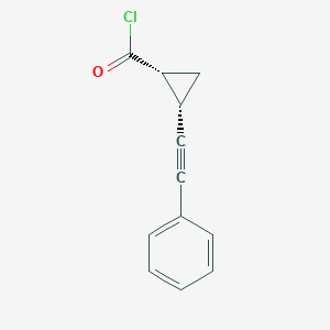 (1R,2S)-2-(Phenylethynyl)cyclopropane-1-carbonyl chloride