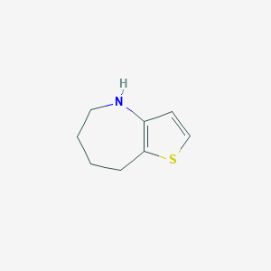molecular formula C8H11NS B071734 5,6,7,8-Tetrahydro-4H-thieno[3,2-B]azepine CAS No. 180340-57-2