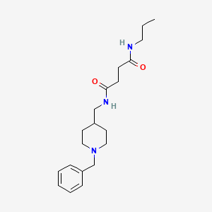molecular formula C20H31N3O2 B7173791 N'-[(1-benzylpiperidin-4-yl)methyl]-N-propylbutanediamide 