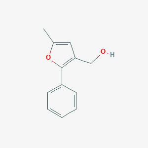molecular formula C12H12O2 B071745 (5-Methyl-2-phenylfuran-3-yl)methanol CAS No. 183210-33-5