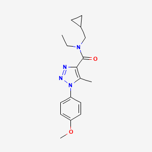molecular formula C17H22N4O2 B7175516 N-(cyclopropylmethyl)-N-ethyl-1-(4-methoxyphenyl)-5-methyltriazole-4-carboxamide 