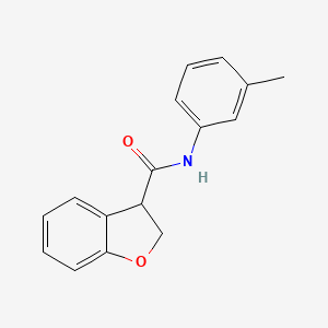 molecular formula C16H15NO2 B7176260 N-(3-methylphenyl)-2,3-dihydro-1-benzofuran-3-carboxamide 