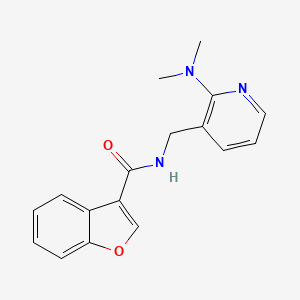 molecular formula C17H17N3O2 B7176579 N-[[2-(dimethylamino)pyridin-3-yl]methyl]-1-benzofuran-3-carboxamide 