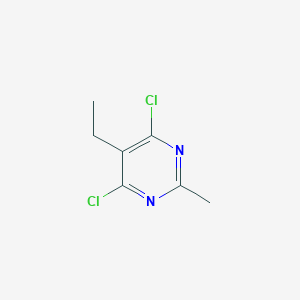molecular formula C7H8Cl2N2 B071766 4,6-Dichloro-5-ethyl-2-methylpyrimidine CAS No. 175139-08-9