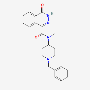 molecular formula C22H24N4O2 B7176650 N-(1-benzylpiperidin-4-yl)-N-methyl-4-oxo-3H-phthalazine-1-carboxamide 