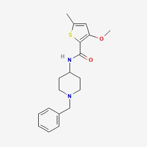 molecular formula C19H24N2O2S B7176896 N-(1-benzylpiperidin-4-yl)-3-methoxy-5-methylthiophene-2-carboxamide 