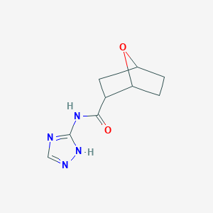 molecular formula C9H12N4O2 B7176935 N-(1H-1,2,4-triazol-5-yl)-7-oxabicyclo[2.2.1]heptane-2-carboxamide 