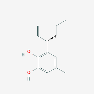 molecular formula C13H18O2 B071786 3-[(S)-1-Ethenylbutyl]-5-methylcatechol CAS No. 193753-46-7