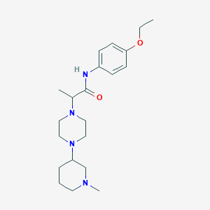 molecular formula C21H34N4O2 B7178643 N-(4-ethoxyphenyl)-2-[4-(1-methylpiperidin-3-yl)piperazin-1-yl]propanamide 