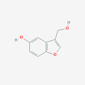 molecular formula C9H8O3 B071788 3-(Hydroxymethyl)benzofuran-5-ol CAS No. 188797-10-6