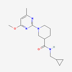 molecular formula C16H24N4O2 B7179610 N-(cyclopropylmethyl)-1-(4-methoxy-6-methylpyrimidin-2-yl)piperidine-3-carboxamide 