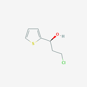 molecular formula C7H9ClOS B071797 (S)-3-Chloro-1-(thiophen-2-yl)propan-1-ol CAS No. 164071-56-1