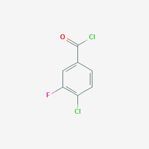 molecular formula C7H3Cl2FO B071802 4-Chloro-3-fluorobenzoyl chloride CAS No. 177787-25-6