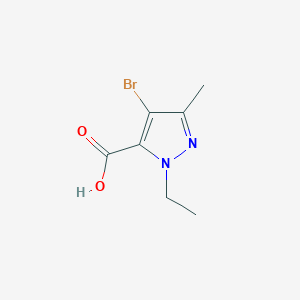 molecular formula C7H9BrN2O2 B071804 4-溴-1-乙基-3-甲基-1H-吡唑-5-羧酸 CAS No. 175276-99-0