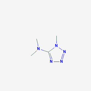 molecular formula C4H9N5 B071805 1H-Tetrazol-5-amine,N,N,1-trimethyl-(9CI) CAS No. 181648-98-6