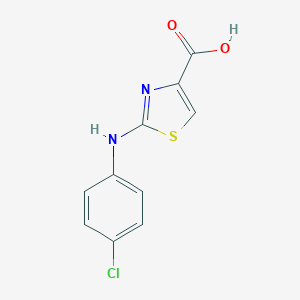molecular formula C10H7ClN2O2S B071811 2-(4-氯苯胺基)-1,3-噻唑-4-羧酸 CAS No. 165682-82-6