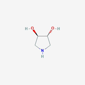 molecular formula C4H9NO2 B071820 (3R,4R)-pyrrolidine-3,4-diol CAS No. 186393-31-7