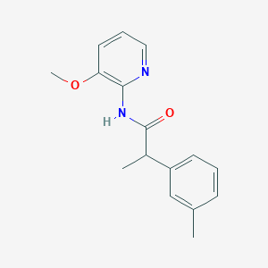 molecular formula C16H18N2O2 B7182332 N-(3-methoxypyridin-2-yl)-2-(3-methylphenyl)propanamide 