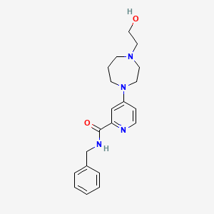 molecular formula C20H26N4O2 B7182518 N-benzyl-4-[4-(2-hydroxyethyl)-1,4-diazepan-1-yl]pyridine-2-carboxamide 