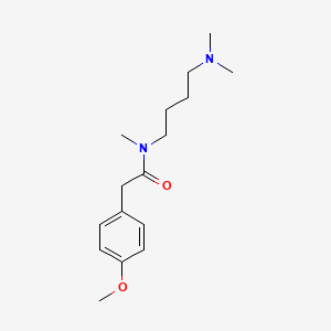 molecular formula C16H26N2O2 B7182708 N-[4-(dimethylamino)butyl]-2-(4-methoxyphenyl)-N-methylacetamide 
