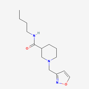 molecular formula C14H23N3O2 B7183056 N-butyl-1-(1,2-oxazol-3-ylmethyl)piperidine-3-carboxamide 