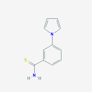 molecular formula C11H10N2S B071831 3-(1H-吡咯-1-基)苯-1-甲硫酰胺 CAS No. 175276-79-6