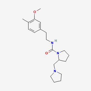 molecular formula C20H31N3O2 B7183497 N-[2-(3-methoxy-4-methylphenyl)ethyl]-2-(pyrrolidin-1-ylmethyl)pyrrolidine-1-carboxamide 