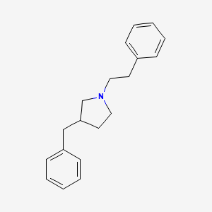 molecular formula C19H23N B7184440 3-Benzyl-1-(2-phenylethyl)pyrrolidine 