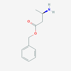 molecular formula C11H15NO2 B071845 (R)-Benzyl 3-aminobutyrate CAS No. 176779-14-9