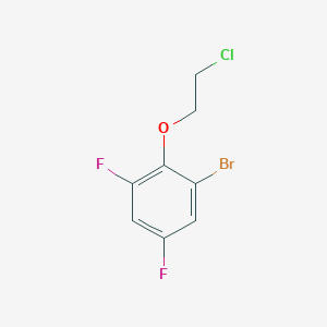 molecular formula C8H6BrClF2O B071853 1-Bromo-2-(2-chloroethoxy)-3,5-difluorobenzene CAS No. 175203-19-7