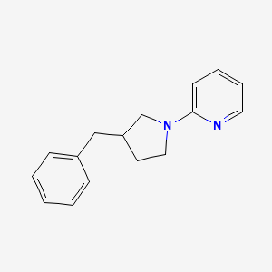 molecular formula C16H18N2 B7186519 2-(3-Benzylpyrrolidin-1-yl)pyridine 