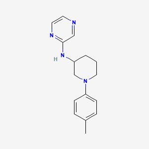 molecular formula C16H20N4 B7186573 N-[1-(4-methylphenyl)piperidin-3-yl]pyrazin-2-amine 