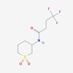 molecular formula C9H14F3NO3S B7187082 N-(1,1-dioxothian-3-yl)-4,4,4-trifluorobutanamide 