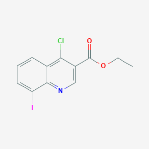 molecular formula C12H9ClINO2 B071872 Ethyl 4-chloro-8-iodoquinoline-3-carboxylate CAS No. 193975-33-6